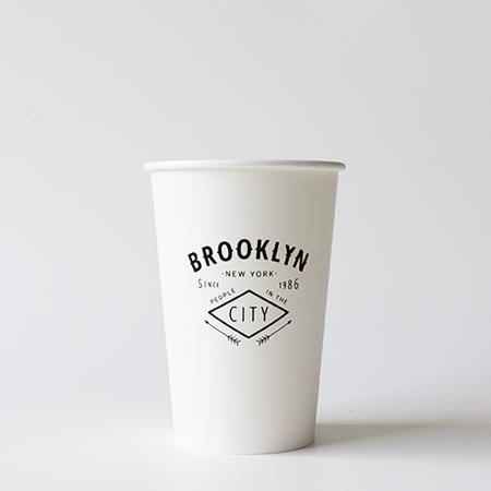 名入れ紙コップ　1色 片面印刷 1,000個から　12オンス(満杯:400ml)　※北海道・沖縄・離島 送料別途