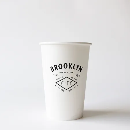 AOPC-400KP｜名入れ紙コップ 1色 片面印刷 1,000個から 12オンス(満杯  