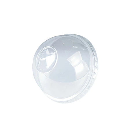 プラスチックカップ用フタ　90mm口径 1,000個(PET製)　ドームフタ(ストロー穴付)　※適合品番あり ※沖縄・離島 送料別途