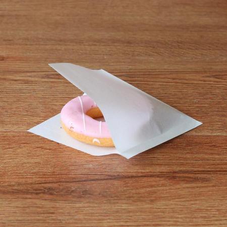 バーガー袋 白無地　120×120mm(口ずらし内4mm)　6,000枚　　※沖縄・離島 送料別途 ※個人宅配送不可
