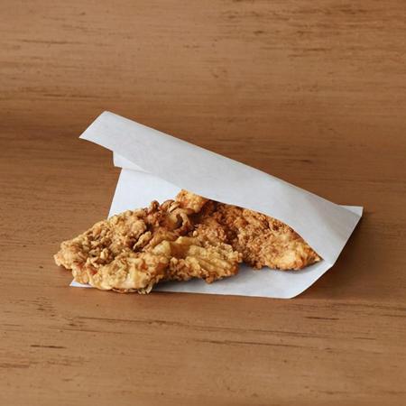 バーガー袋 白無地　220×220mm(口ずらし内4mm)　2,000枚　　※沖縄・離島 送料別途 ※個人宅配送不可