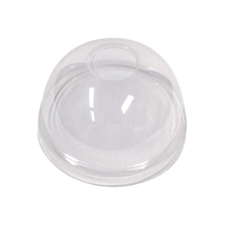 プラスチックカップ用フタ　98mm口径 1,000個(Bio製)　ドームフタ(ストロー穴付)　※BPC16専用 ※沖縄・離島 送料別途 ※個人宅配送不可