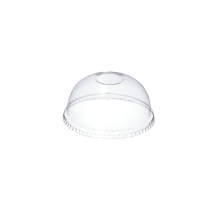 プラスチックカップ用フタ　98mm口径 2,000個(PET製)　ドームフタ(ストロー穴なし)　※適合品番あり ※沖縄・離島 送料別途 ※個人宅配送不可