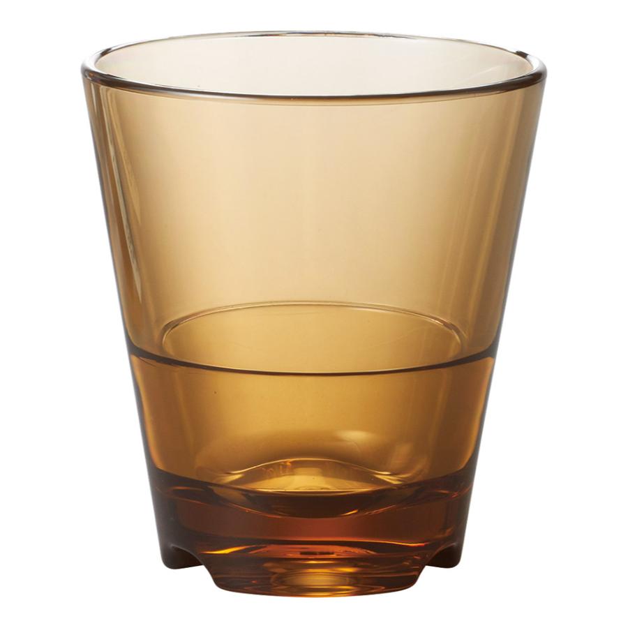 ポリカーボネートタンブラー スタンダード 240ml ブラウンスモーク クリスタルスタッキングタンブラー 喜悦(えいむAim)