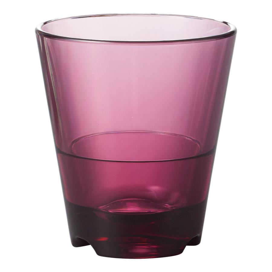 ポリカーボネートタンブラー スタンダード 240ml パープル クリスタルスタッキングタンブラー 喜悦(えいむAim)