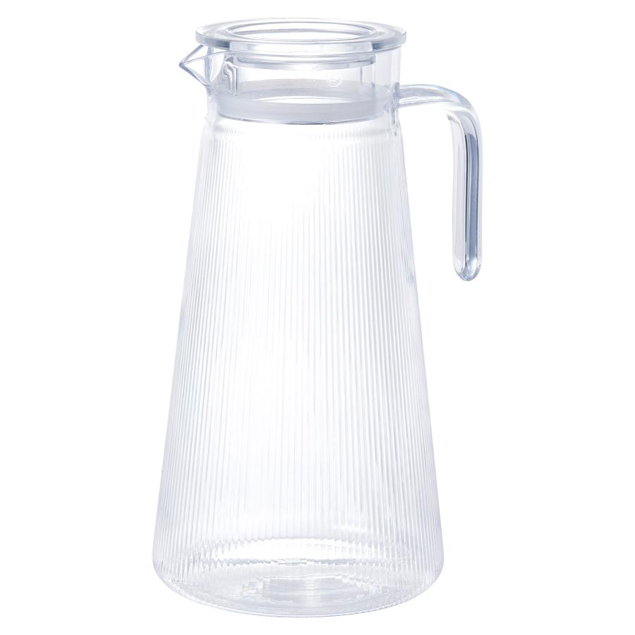 ポリカーボネートピッチャー 1700ml クリア スリムストライプピッチャー 喜悦(えいむAim)