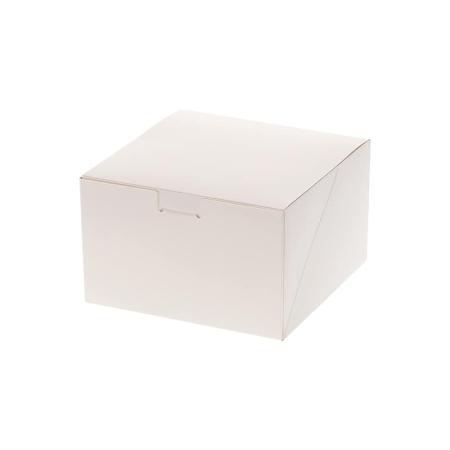 カットケーキ箱(プリン4個用) 洋生 14.5×14.5 ホワイト 100枚 ※沖縄・離島 送料別途