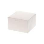 カットケーキ箱(プリン4個用) 洋生 14.5×14.5 ホワイト 100枚 ※沖縄・離島 送料別途