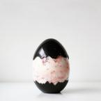 ドリンクボトル　卵型(ダークブルー)　400ml 100個　卵型フタ付き　※沖縄・離島 送料別途