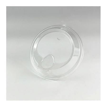 【欠品中5月中旬入荷予定】PETカップ専用ノーストローリッド 92mm口径 1,000個  (PET製) 穴あり (※BMT-042/043/044専用)　※沖縄・離島 送料別途