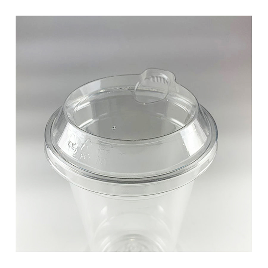 BMT-045｜BMTクリアーPETカップ専用ノーストローリッド 92mm口径 1,000個 (PET製) 穴あり  BMT-045(※BMT-042/043/044専用)｜飲食店用品・印刷通販のatta(アッタ)
