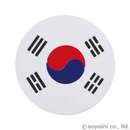コースター　韓国　ワールドフラッグコースター　KOREA　028083