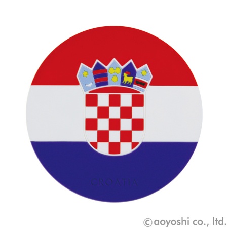 コースター　クロアチア　ワールドフラッグコースター　CROATIA　028489