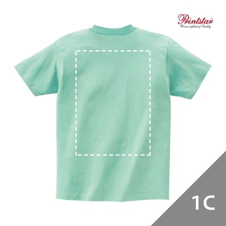 AOW-072｜Tシャツ オリジナルプリント シルク1色プリント 背面1