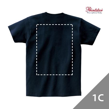 AOW-072｜Tシャツ オリジナルプリント シルク1色プリント 背面1