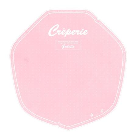 クレープ包装紙 3,000枚　上質紙　デリシャス(変形)ピンク　263×252mm　※北海道・四国・九州・沖縄・離島 送料別途