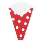 クレープ三角袋 1,000枚　晒クラフト　ドット　125×190mm　※沖縄・離島 送料別途