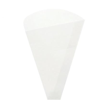 クレープ三角袋 1,000枚　晒 無地白　122×180mm　※沖縄・離島 送料別途