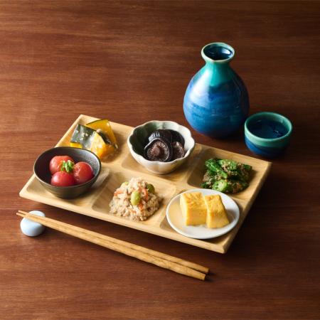 ECL-1｜エコ竹製食器 6マスプレート ETHICLE(エシクル) ECL-1｜飲食店