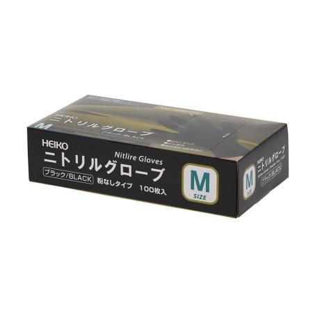 【欠品中11月入荷予定】　ニトリルグローブ　粉なし・ブラック・M　2,000枚　※沖縄・離島 送料別途