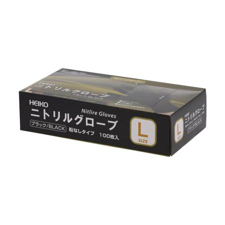 【欠品中11月入荷予定】　ニトリルグローブ　粉なし・ブラック・L　2,000枚　※沖縄・離島 送料別途