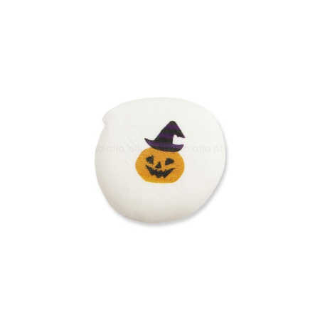 ハロウィンマシュマロ 帽子パンプ柄 丸型 可食プリント チョコクリーム  1セット10個 食べられる印刷 HLKS-0014 ★