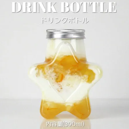 ドリンクボトル　スター　390ml 150個　フタ付き　※沖縄・離島 送料別途