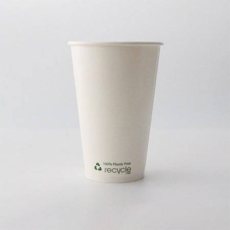 冷熱対応ECO紙コップ　Recycle me 435ml(16オンス)　90mm口径 1,000個　※沖縄・離島 送料別途