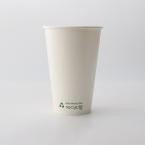 冷熱対応ECO紙コップ　Recycle me 435ml(16オンス)　90mm口径 1,000個　※沖縄・離島 送料別途