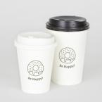 厚紙コップ　『ドーナツ』　280ml(8オンス)　※受注生産品　※沖縄・離島 送料別途 attaオリジナルデザイン