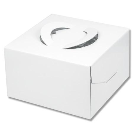 ホールケーキ箱(7号用)　キャリーデコ150ホワイト　専用トレー付 7号 30枚　※沖縄・離島 送料別途