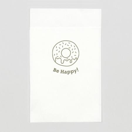 紙ナフキン六つ折　『ドーナツ』　※受注生産品　attaオリジナルデザイン
