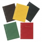 インフォメーション　A4・本体のみ　4穴ビス　両サイドポケット　INFORMATION印字　IF-13 レザータッチグルーブインフォメーション えいむ(Aim)