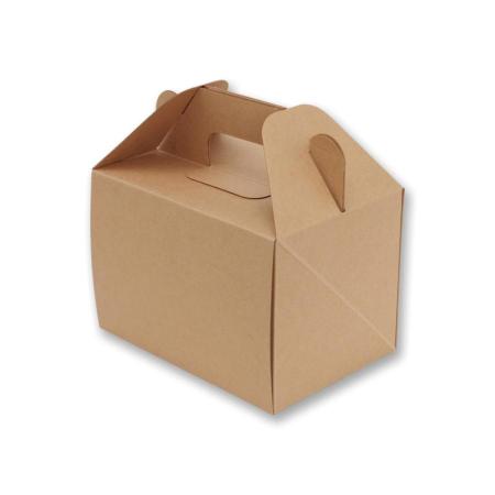 カットケーキ箱(2・3個用)　ネオクラフトキャリーBOX　S 100枚　※沖縄・離島 送料別途
