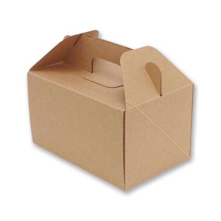 カットケーキ箱(4・5個用)　ネオクラフトキャリーBOX　M 100枚　※沖縄・離島 送料別途