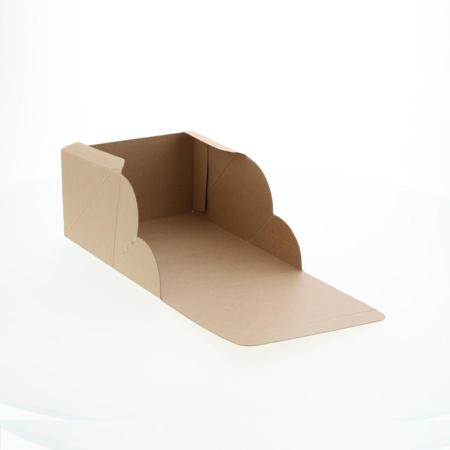 カットケーキ箱(3個用)　ネオクラフトケーキBOX　S 100枚　※沖縄・離島 送料別途