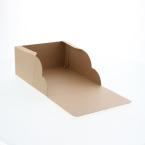 カットケーキ箱(4個用)　ネオクラフトケーキBOX　M 100枚　※沖縄・離島 送料別途