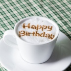 カフェアートステンシル　Happy Birthday 2　LAS-0028　4573169220283