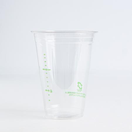 リサイクルPETカップ　438ml(14オンス)　92mm口径 1,000個　※沖縄・離島 送料別途　※個人宅配送不可