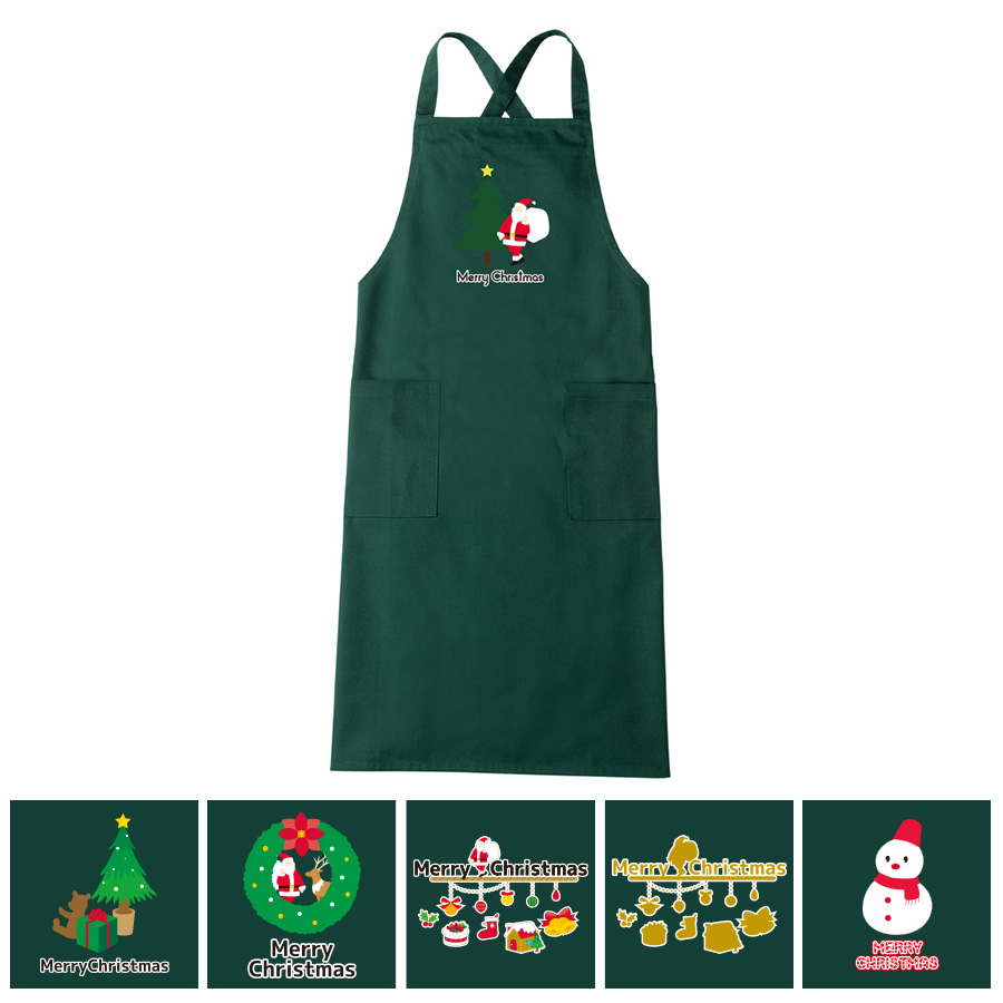 S0023 0004 クリスマス エプロン クロスタイプ 緑 フォレストグリーン Tba X Mas 全6柄 男女兼用 飲食店用品 印刷通販のatta アッタ S0023 0004 クリスマス エプロン クロスタイプ 緑 フォレストグリーン Tba X Mas 全6柄 男女兼用 飲食店用品 印刷通販のatta アッタ
