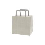 手提げ紙袋(平手)　Hフラットチャームバッグ　220-1 エコアッシュ 100枚　※沖縄・離島 送料別途