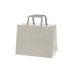 手提げ紙袋(平手)　Hフラットチャームバッグ　280-1 エコアッシュ 100枚　※沖縄・離島 送料別途