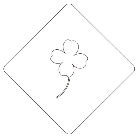 カフェアートステンシル　クローバー 2　LAS-0005　4573169220054