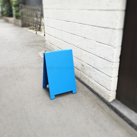 A型看板(両面)　W450×H700mm　チョーク用　WA60BS 青いこくばんmini