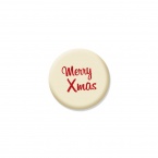 クリスマスクッキー Merry Xmas 可食プリント ミルククッキー 丸型 1セット10個 食べられる印刷 CRKS-0003 ★