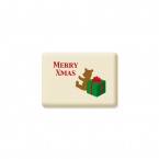 クリスマスクッキー Merry Xmas2 可食プリント ミルククッキー 角型 1セット10個 食べられる印刷 CRKS-0006 ★