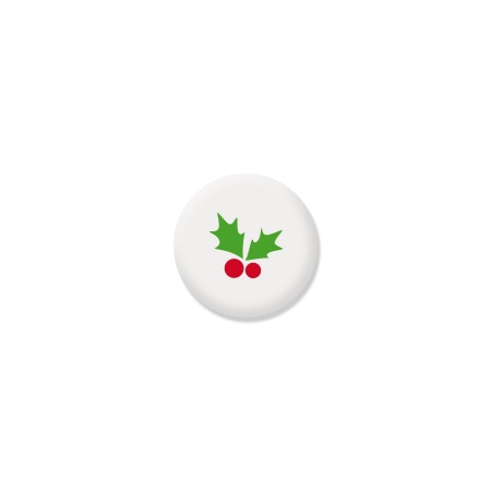 クリスマスマシュマロ 柊 丸型 可食プリント チョコクリーム  1セット10個 食べられる印刷 CRKS-0012 ★