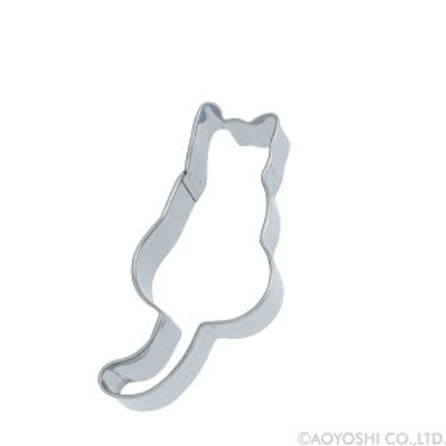 MQ-GB-194687｜ステンレスクッキー抜型 しっぽの下がった猫 クッキーカッター MQ-GB -194687｜飲食店用品・印刷通販のatta(アッタ)