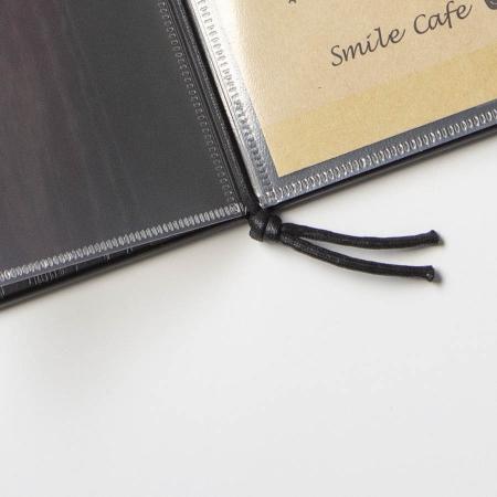 WB-915(紐タイプ)｜木製メニューブック 縦小・4ページ 紐タイプ WB-915