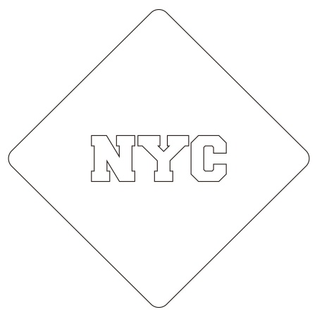 カフェアートステンシル　NYC　LAS-0042　4573169220429